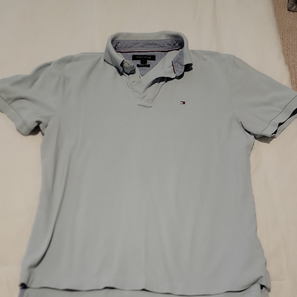 Tommy Hilfiger Light Blue Men's Polo Shirt